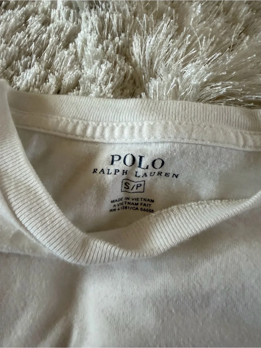 Polo by Ralph Lauren White Crew Neck Logo Tee